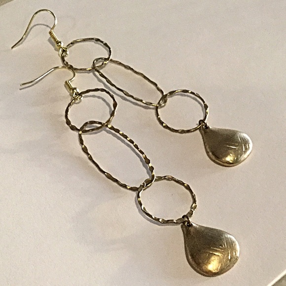 ldmtreasures Jewelry - Bo-Ho Hoop Earrings, Three Hoops Dangle Charm